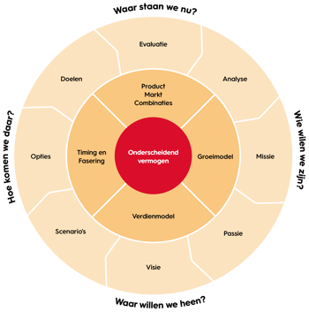 Figuur onderscheidend vermogen - strategiewiel